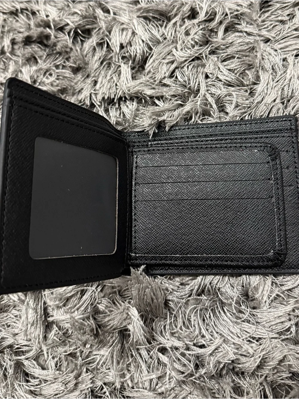 Louis Vuitton Black Monogram Embossed Money Clip Wallet